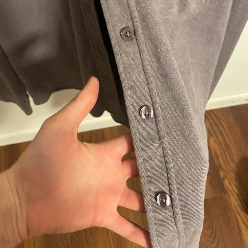 Gray Button-Up Shirt - Picture 5 of 5